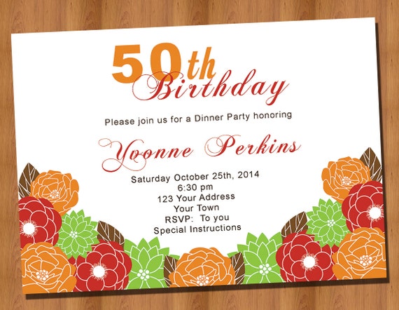 Printable Fall Party Invitations 7