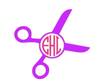 Download Popular items for scissors monogram on Etsy