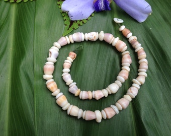 Hawaiian Puka Shell Necklace-16.5