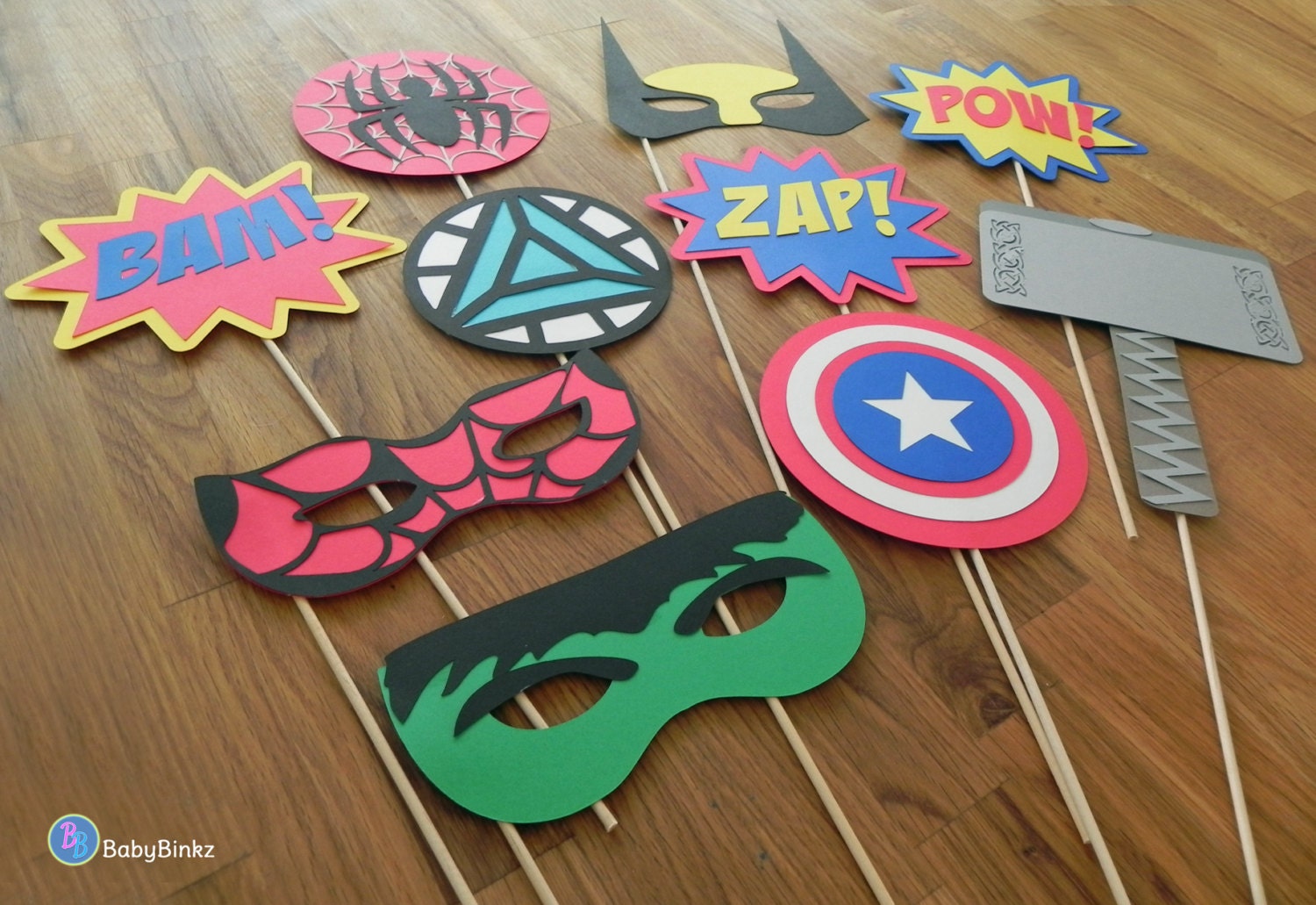 Photo Props The Marvel Super Hero Set 10 Pieces party