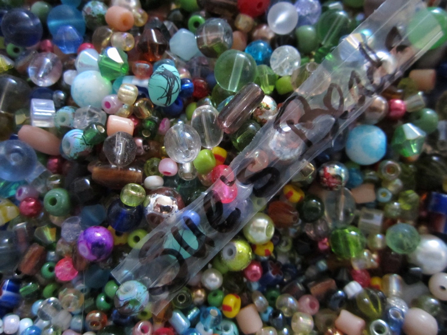 250 Small Glass Bead Mix Bulk Assortment