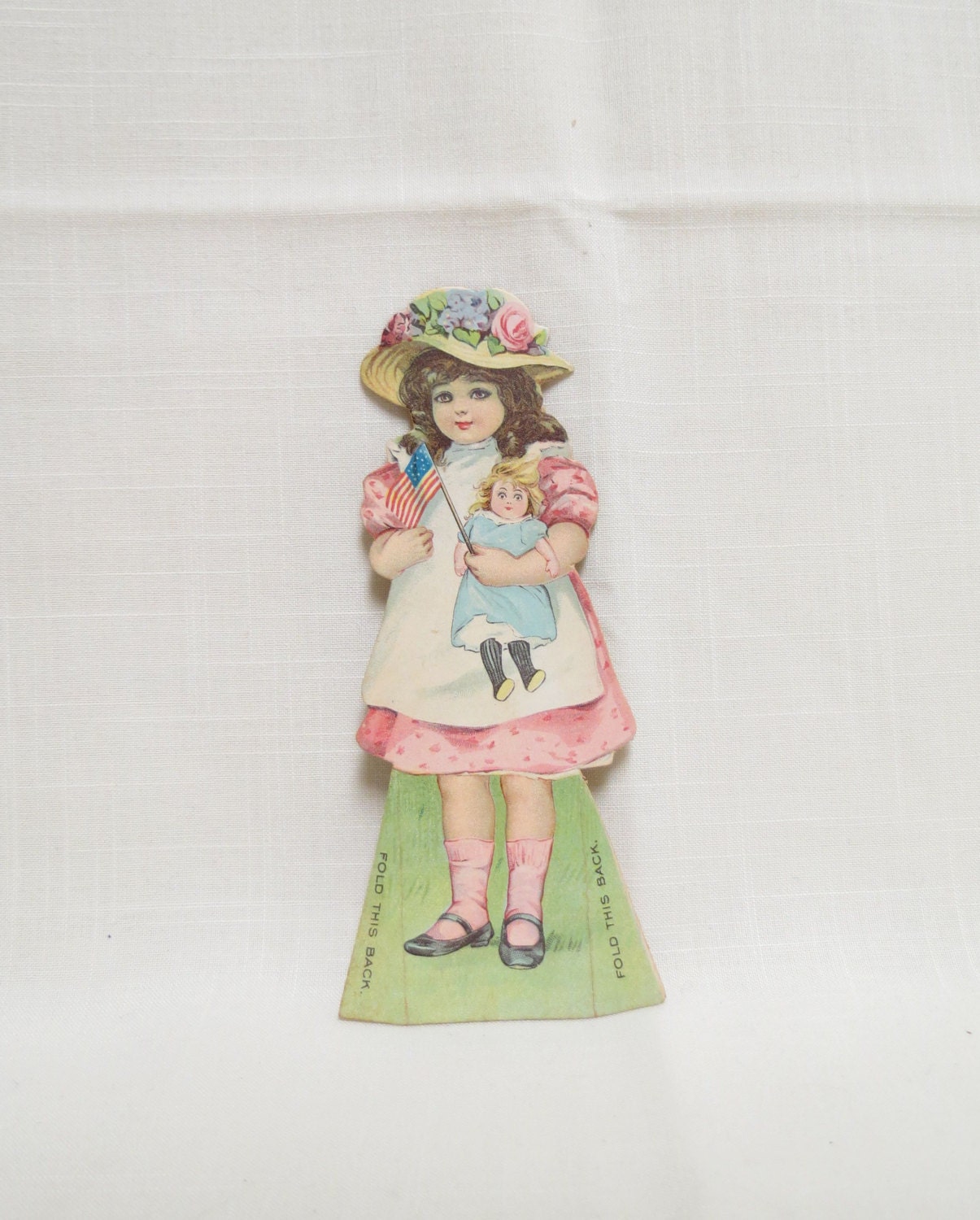 Sale Antique Paper Doll Die Cut McLaughlin's by KansasKardsStudio