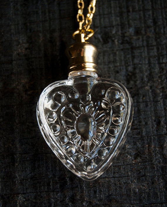 Perfume Bottle Necklace Victorian Potion Amulet Choose