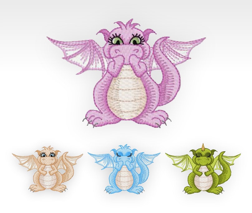 Dragon Machine Embroidery Designs Mini Daishi Dragon SET by