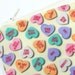 Anti valentine's day zipper pouch card holder wallet with clip