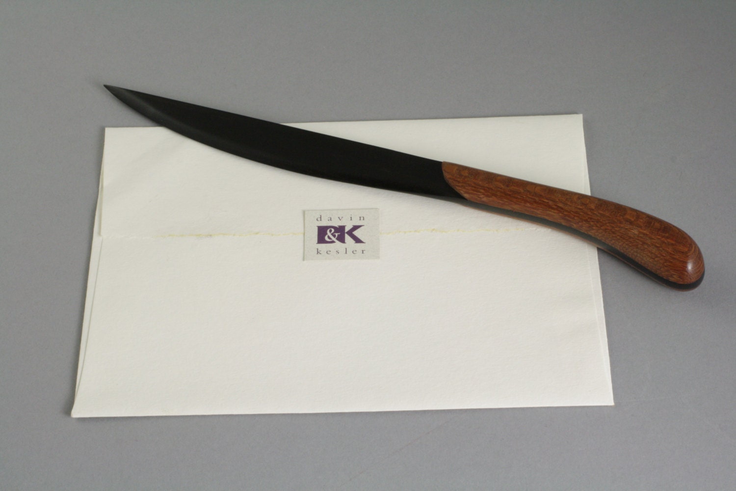 Wooden Letter Opener with Ebony Blade. MapleCocobolo or