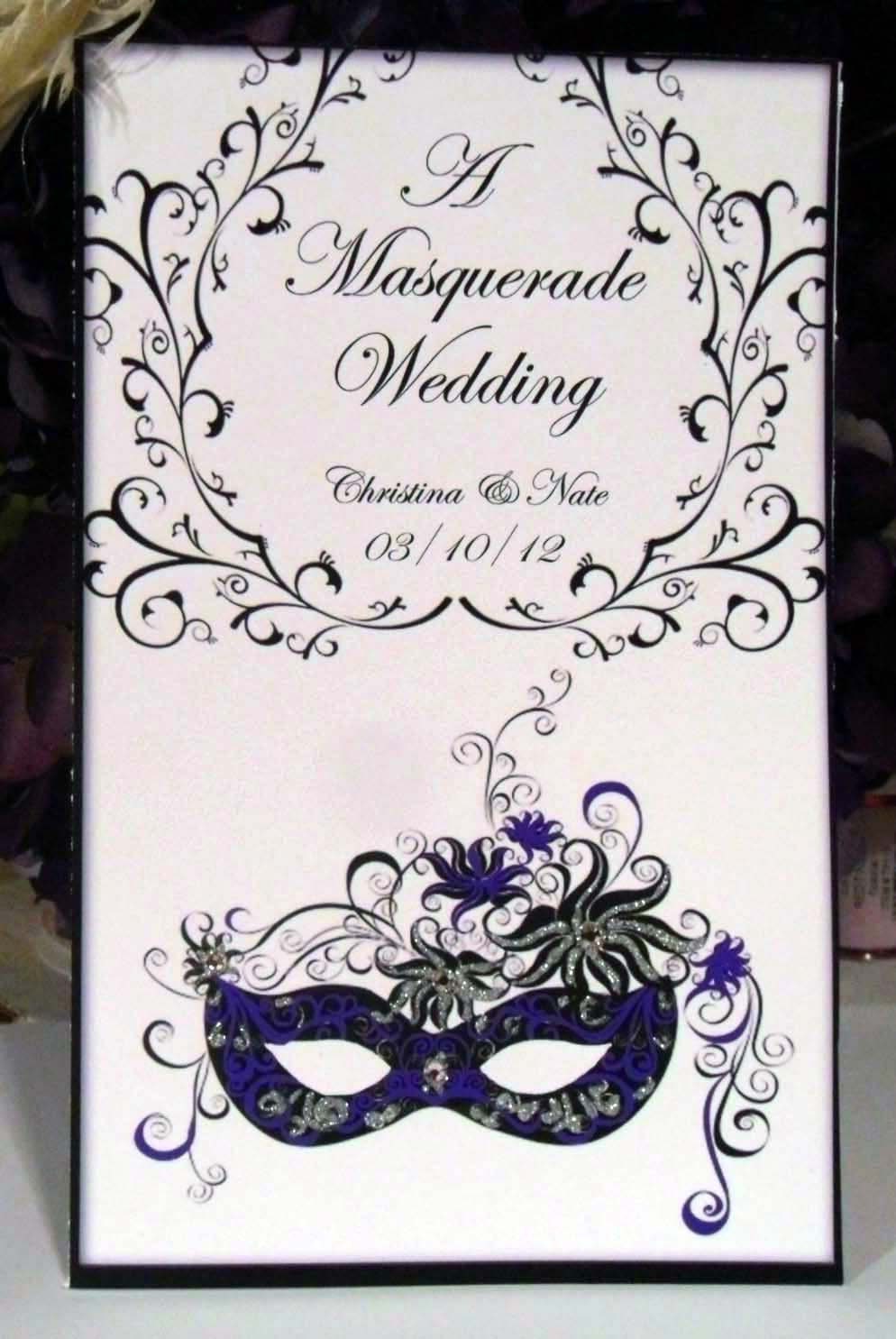 Masquerade Wedding Invitations 2