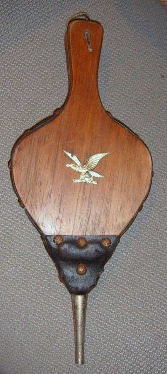 Vintage Fireplace Bellows Eagle Applique Fireplace Decor