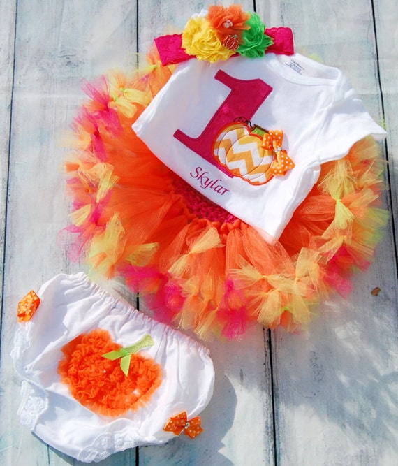 Pumpkin tutu Baby Pumpkin Birthday Baby Fall Birthday Baby