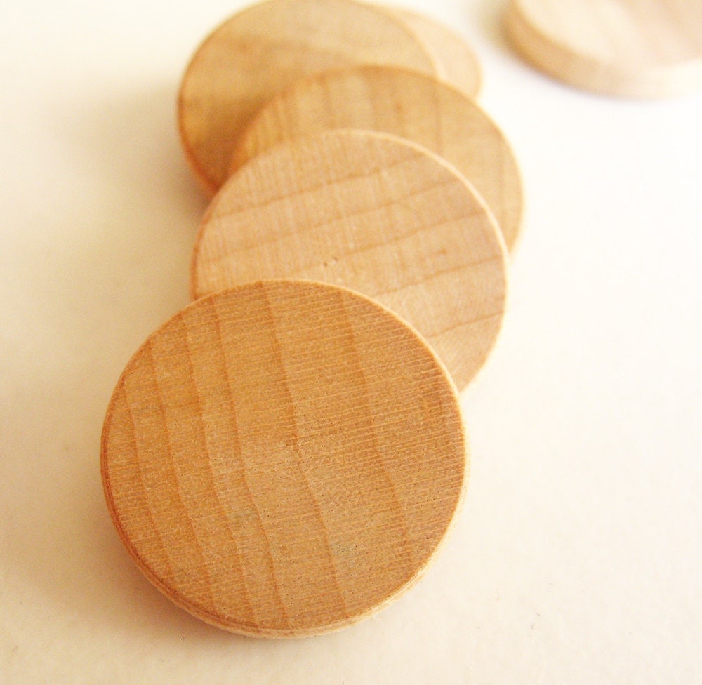 50 Unfinished Wooden Circles 3/4 Small Wooden Circles