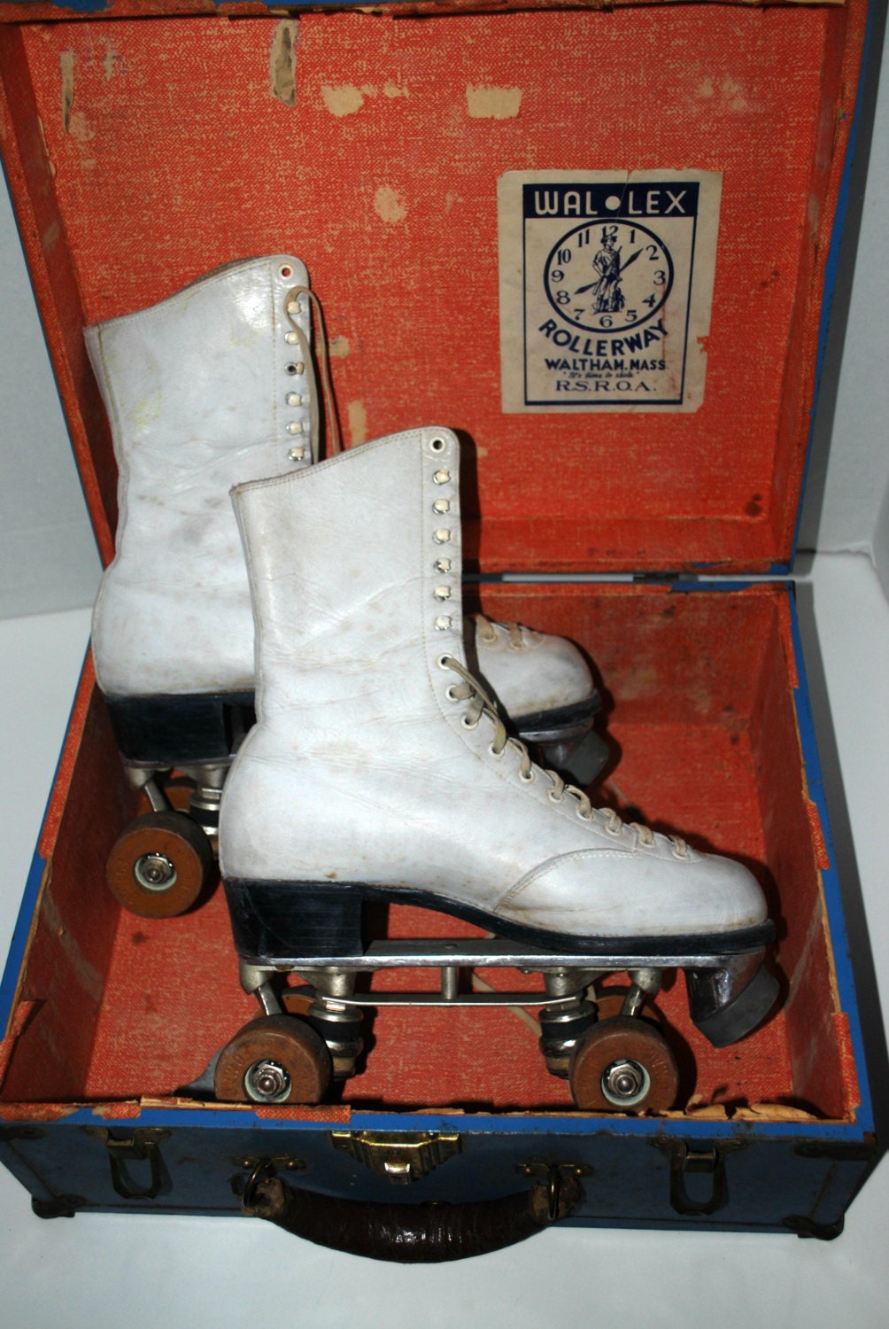Reserved Roller skates with carrying case vintage skates