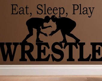 eat sleep play wrestle wall decal wd kids decor wrestling decal sport decal boy - Wrestling Bedroom Decor eat sleep play wrestle wall decal wd kids decor wrestling decal sport decal boy - Wrestling Bedroom Decor