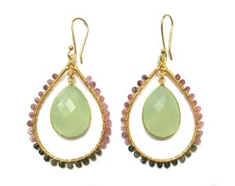 Miramar Sterling Silver Earrings plated in Rhodium