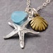 Starfish Necklace, beach necklace, ocean necklace, summer necklace, starfish necklace, sea shell necklace, coastal necklace, bridesmaid, N20