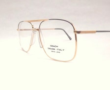 Mens Eyeglasses, Boxy Gold Metal Aviator Eyewear, Vintage 80s, Gold ...