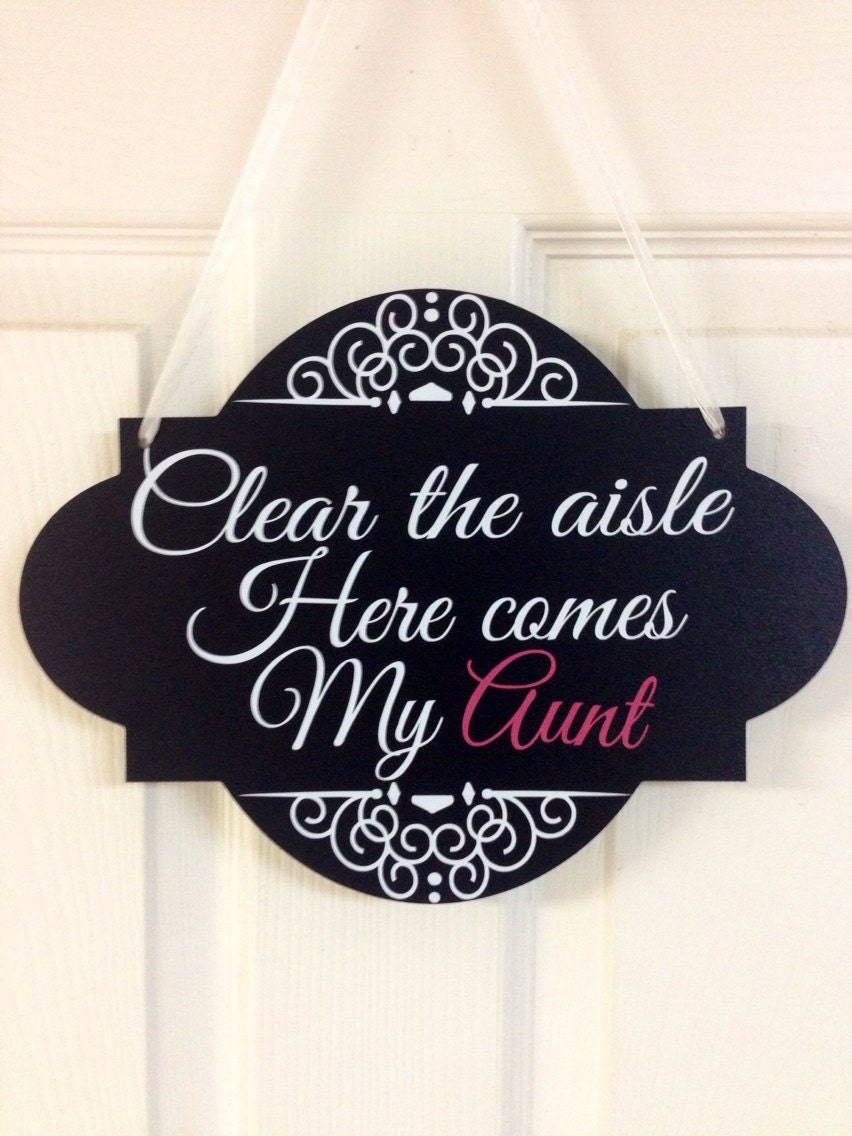 Custom Wedding Aisle Sign