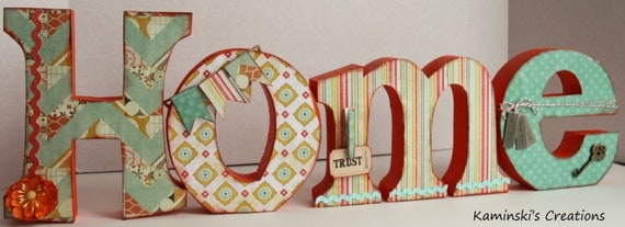 HOME Decorative Letters