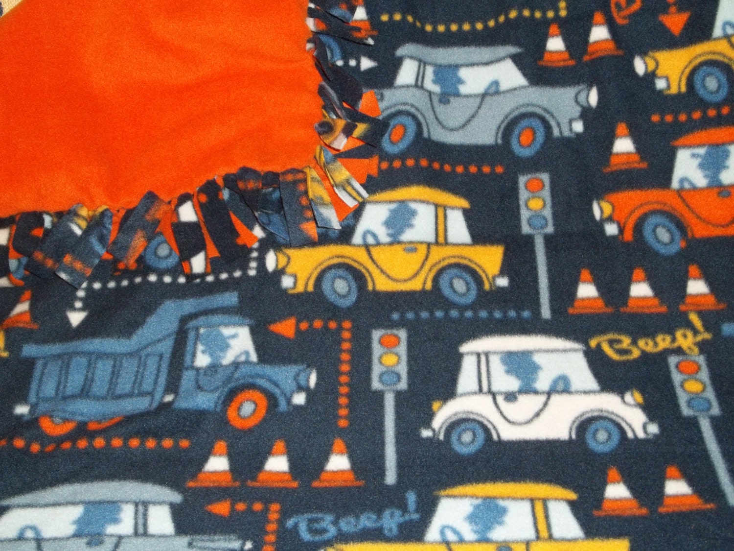 Cars & Trucks Fleece Tied Blanket