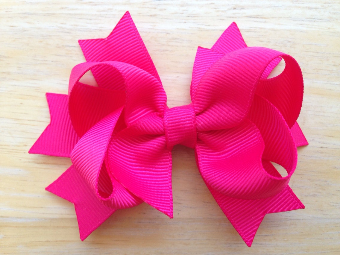 You pick color boutique hair bow custom bow you choose