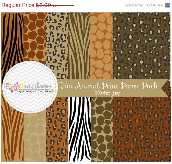50% OFF - INSTANT DOWNLOAD, Natural animal print digital paper, zebra paper pack, leopard background, classic leopard papers for commercial Il_570xn