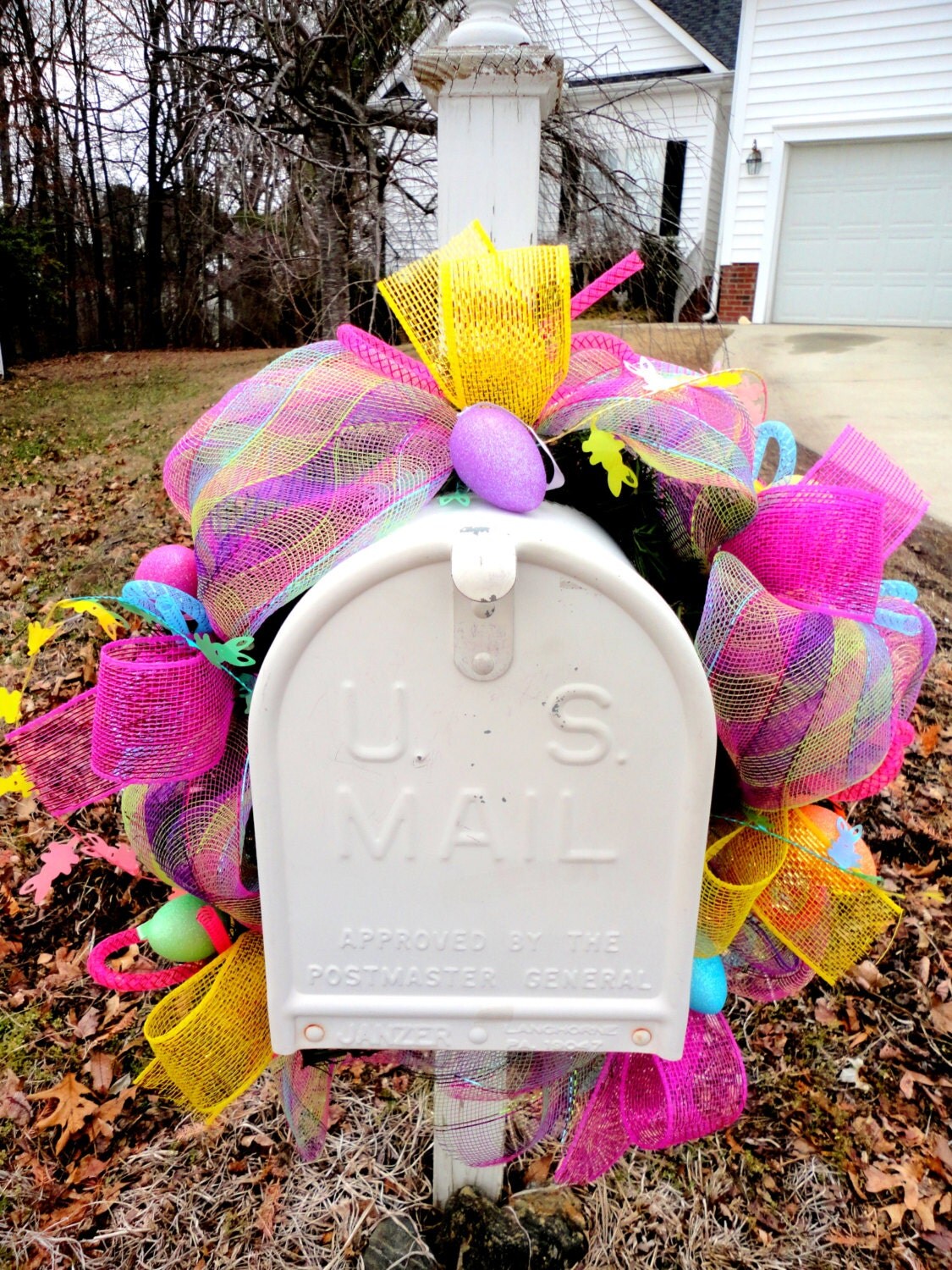 Easter Mailbox Garland / Swag Spring Mailbox Garland