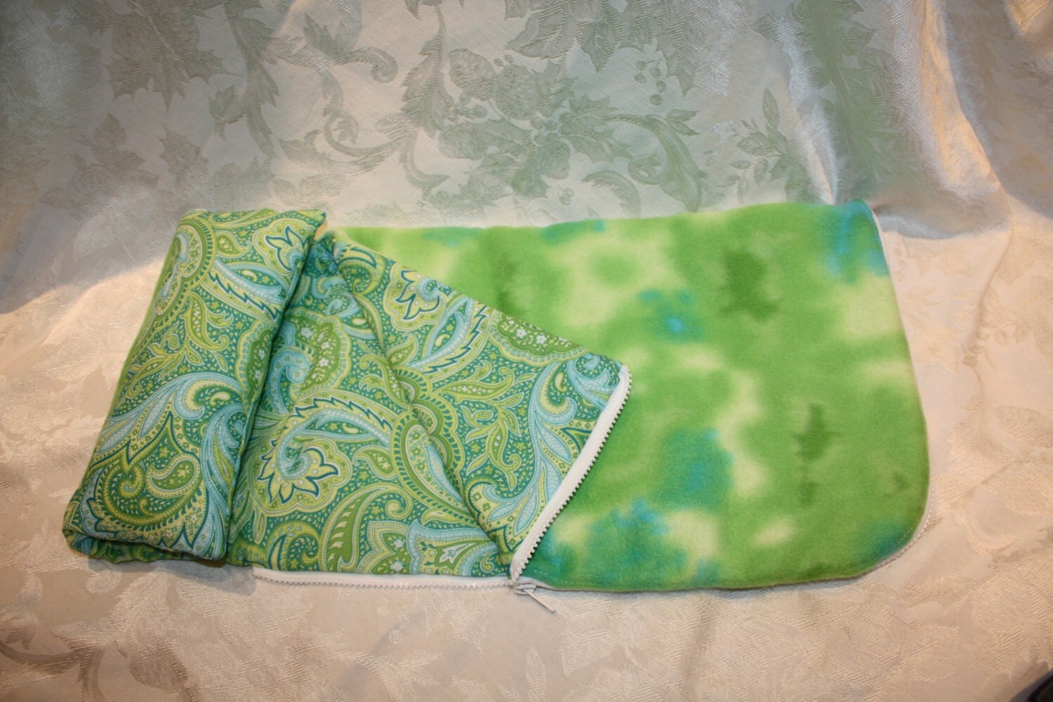 18 Doll Sleeping Bag with Attached Pillow by littleladiesthings