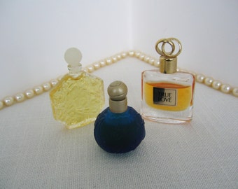 3 Mini Perfume Collectible Miniature Perfume Bottle Vintage Sun Moon ...