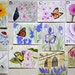 Holiday gift assortment watercolor reprint cards for the gardener nature lover