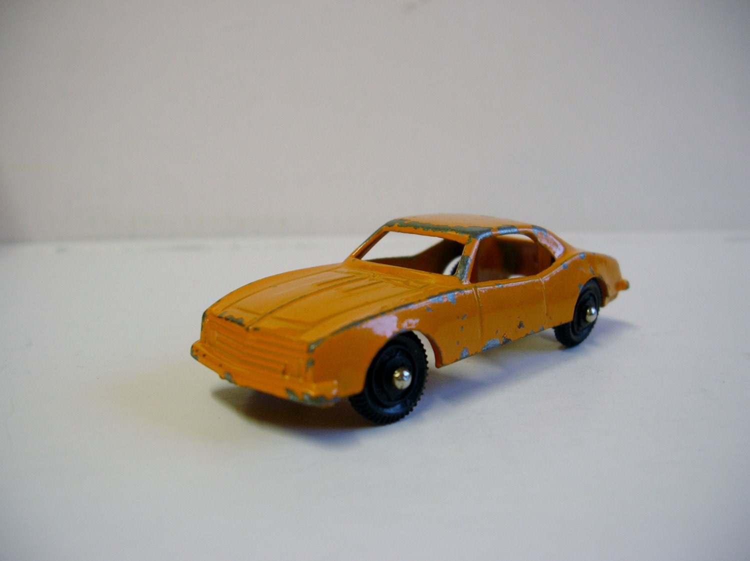 Vintage 1970s Toy Car Marx Toys Chevrolet Camaro in Orange