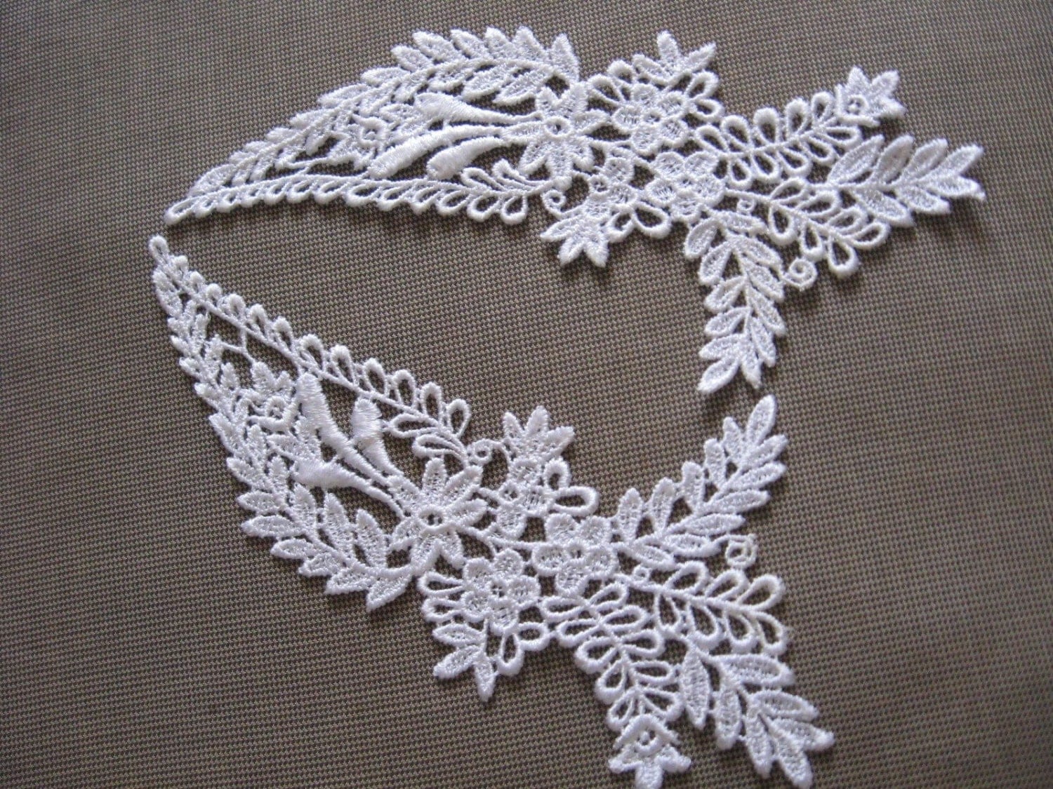 White Lace Applique Venise Applique Guipare Applique Lace