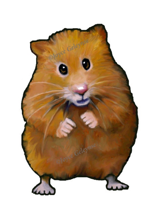 Items similar to Clip Art: Hand Drawn Hamster, Animal Clipart, Freehand