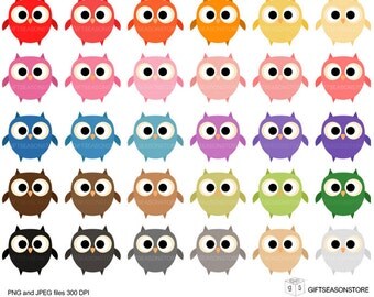 Sport owls Digital clip art part 1 for Personal by Giftseasonstore