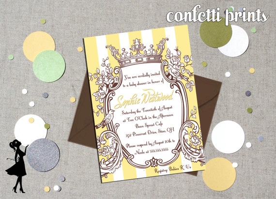 Baby Shower Invitation - SOPHIE Printable Il_570xn
