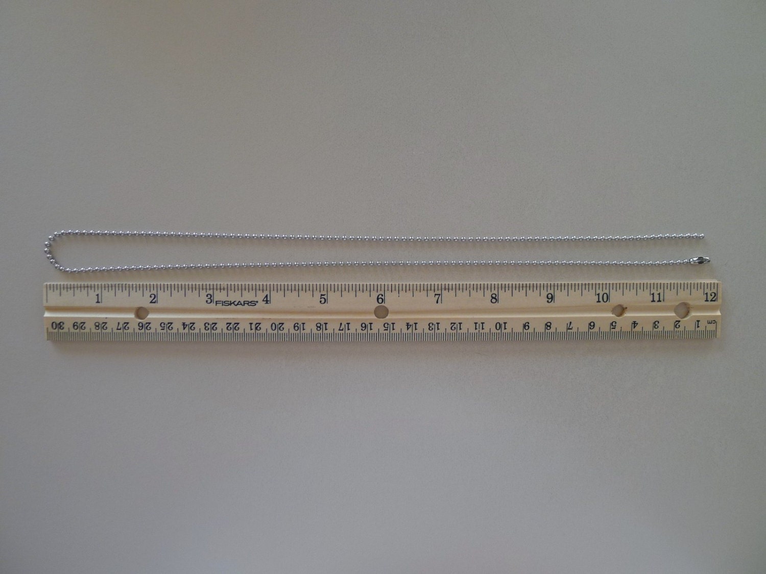 100 24 inch Nickel Plated Ball Chains Made in USA