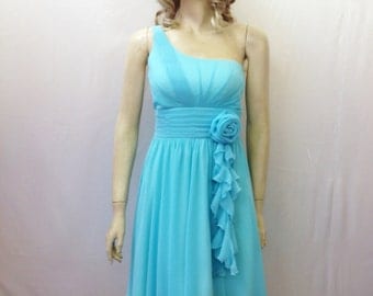 Teal Blue Bridesmaid Dress. Evening Dress. Cocktail Dress