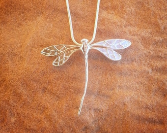 925 Sterling Silver Dragonfly Necklace