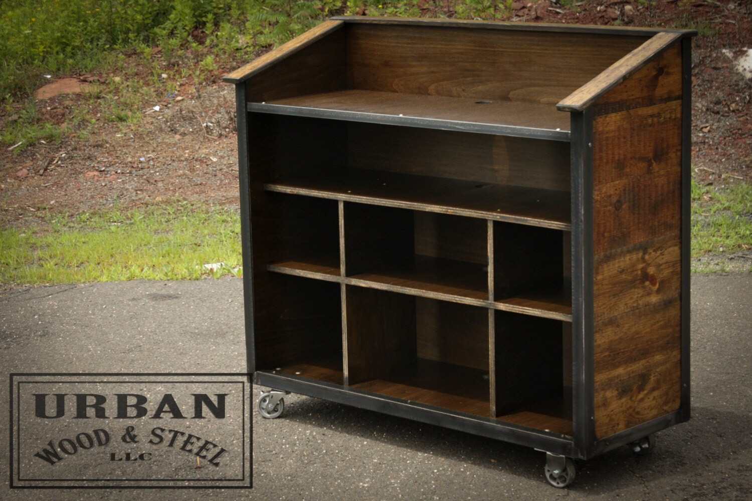 THE 48Industrial Hostess Stand...Server by urbanwoodandsteel