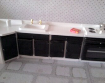 Popular items for dollhouse kitchen on Etsy