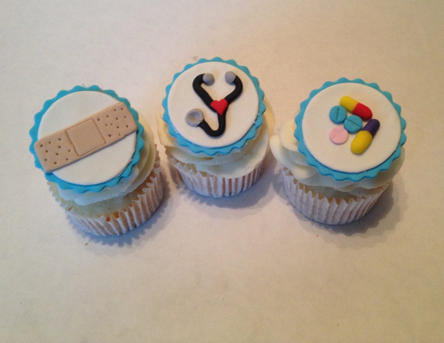 Medical Fondant Cupcake Toppers