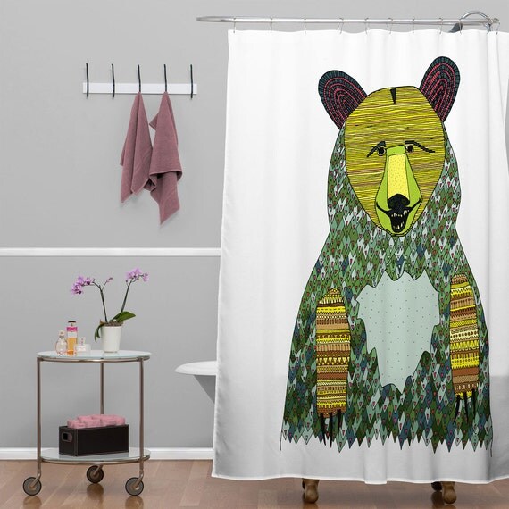 Bear Shower Curtain Bear Shower Curtain Rustic Shower