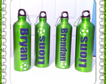 Personalized Water Bottle Soccer