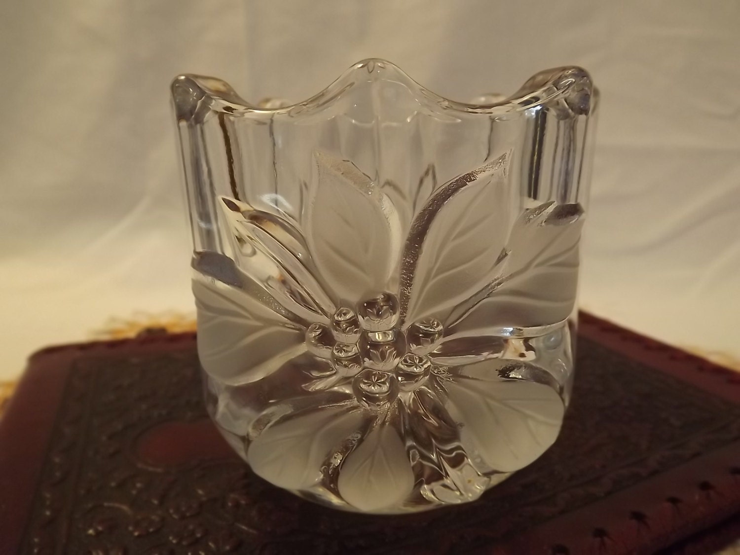Mikasa Crystal Vintage Candle Holder by OutrageousVintagious