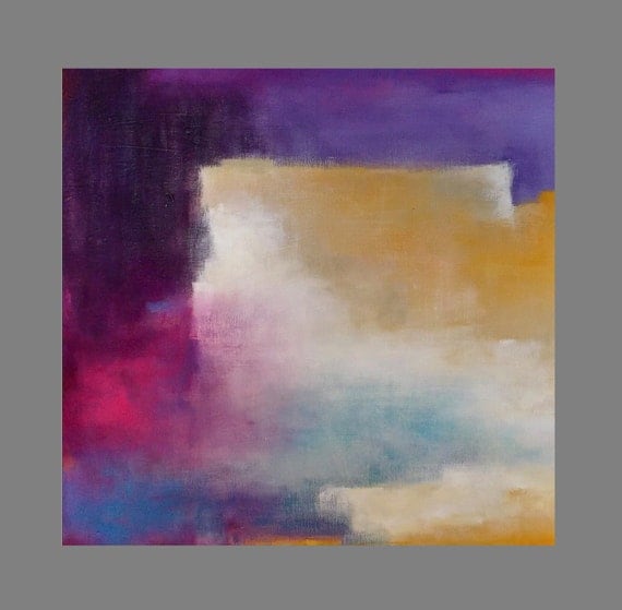 Original Handmade Abstract Painting Acrylic on Gallery Deep