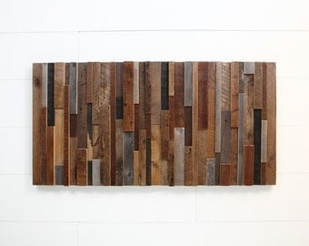 Reclaimed wood wall art, Made of old barnwood, Different Sizes Available, Large wall art, Large art, wood wall sculpture
