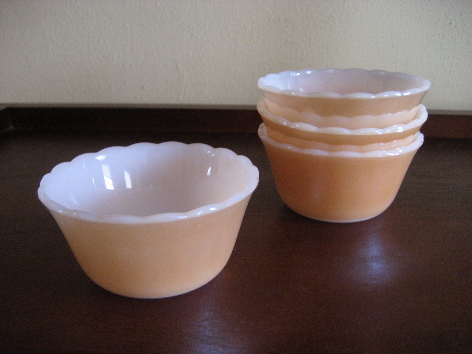Vintage Fire King Custard Dessert Cups by CoralRabbitVintage