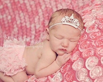 Newborn crown headband, newborn tiara, baby crown, newborn headband, newborn prop