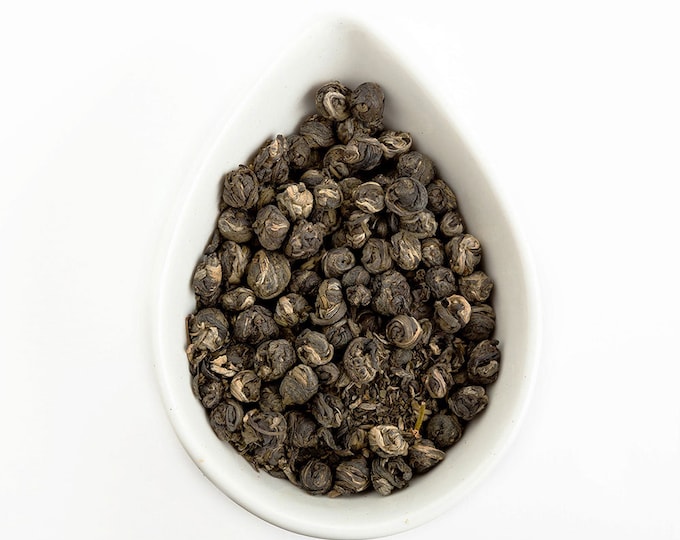 Green Loose Tea - Organic Jasmine Dragon Pearls Loose Leaf Tea Premium Level NET 30 grams