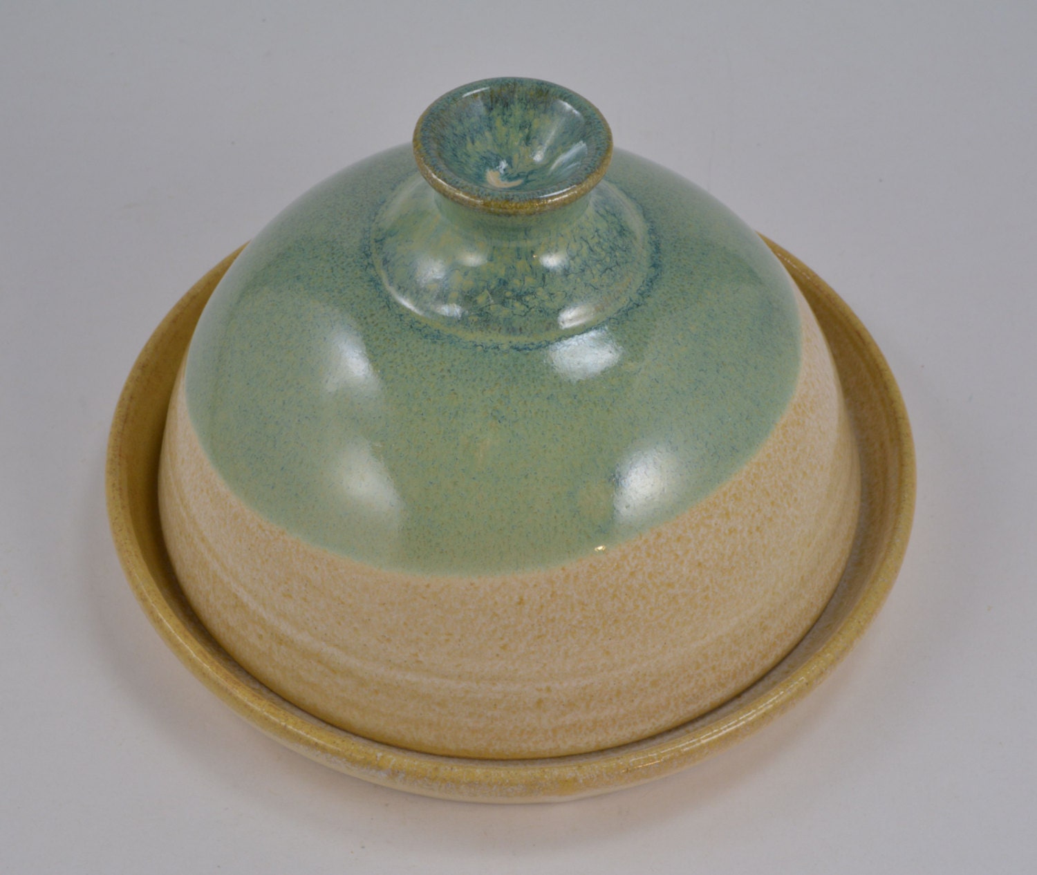 Butter Bell Cheese Bell Stoneware Pottery by SeagrapesStudio
