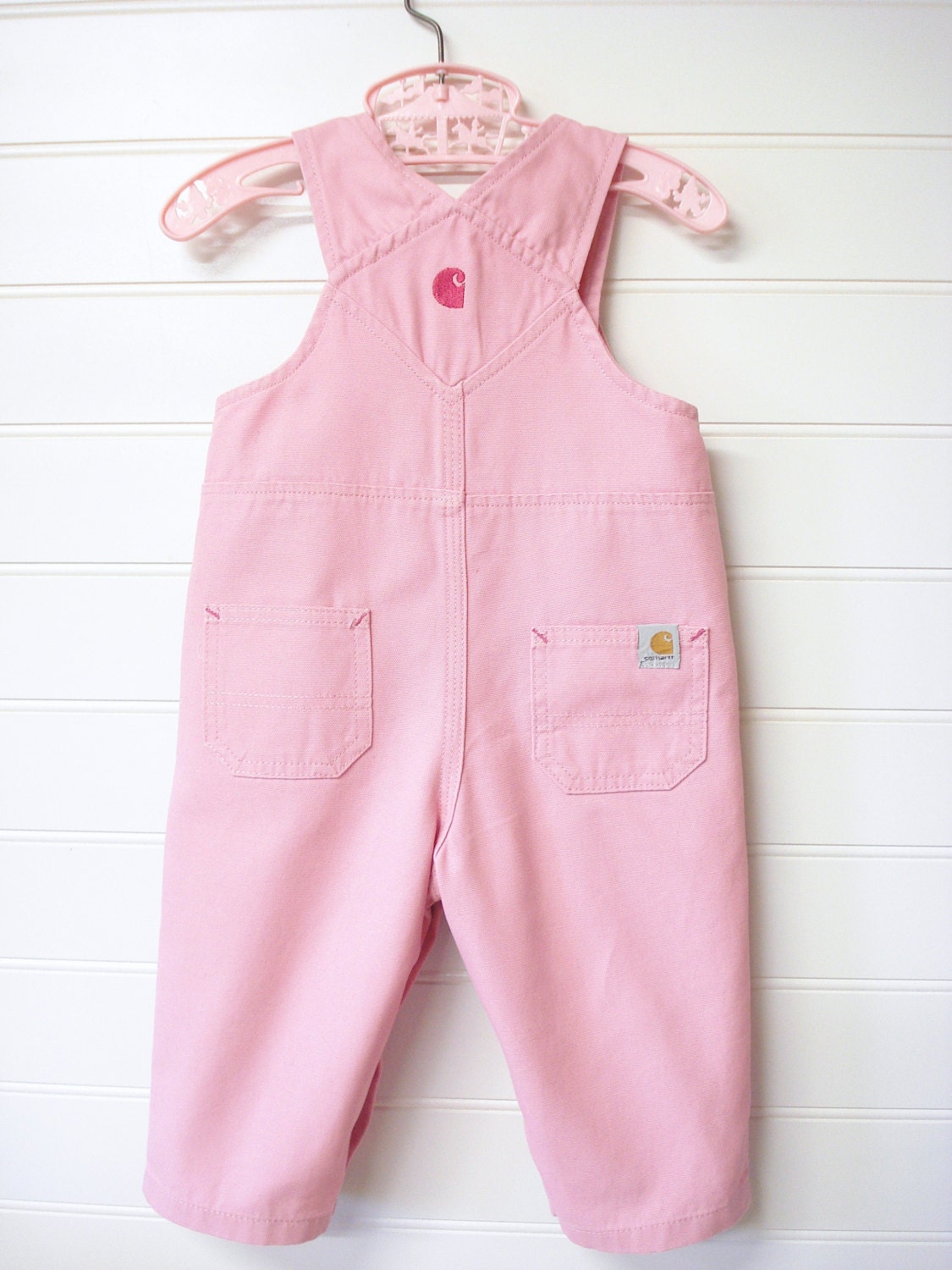 Vintage Baby Clothes Baby Girl Overalls Carhartt by OnceUponADaizy