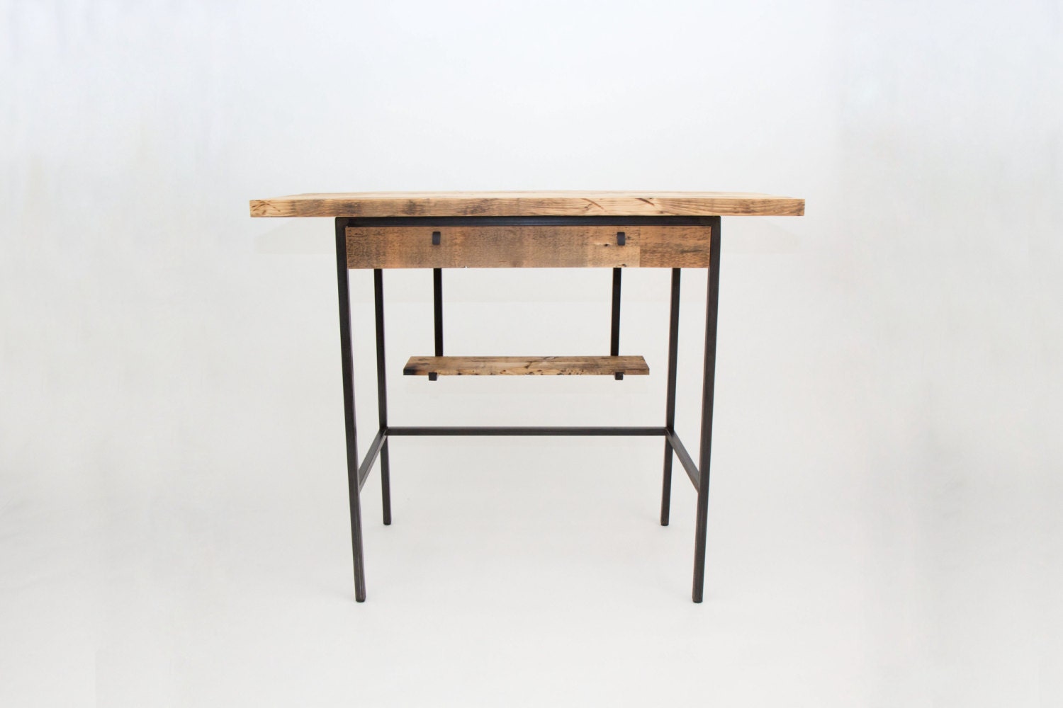 Items similar to Rustic Minimal Modern Standing Desk made of Reclaimed
